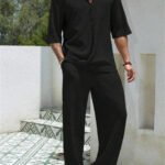 Women's Asymmetrical Cardigan Comfort Set