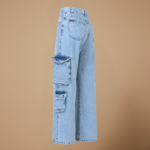 Women's Baggy Cargo Pants with Wide Legs - Image 6