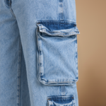 Women's Baggy Cargo Pants with Wide Legs - Image 7