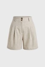 Women's High Waist Shorts with Side Pockets