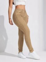 Women's High Waist Skinny Jeans with Five-Pocket Design - Image 6