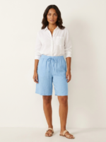 Women's Linen Look Bermuda Shorts - Image 2