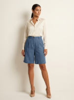 Women's Linen Look Bermuda Shorts - Image 13
