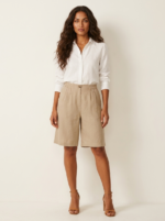 Women's Linen Look Bermuda Shorts - Image 15