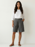 Women's Linen Look Bermuda Shorts - Image 16