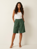 Women's Linen Look Bermuda Shorts - Image 9