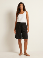 Women's Linen Look Bermuda Shorts - Image 10