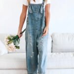 Women's Loose Denim Dungarees