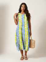 Women's Sleeveless Printed Midi Dress for Summer - Image 2