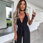 Women's Slim Fit Denim Jumpsuit - Image 7