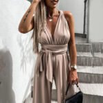 Women's Slim Fit Denim Jumpsuit - Image 3