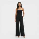 Women's Strapless Wide Leg Jumpsuit - Image 5
