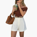 Women's Wide-Leg Pleated Shorts - Image 5