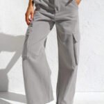 Women's Wide Leg Cargo Trousers