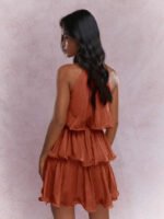 Women's Sleeveless Ruffled Midi Dress - Image 10