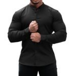 Men's Casual Button Down Long Sleeve Shirt - Image 5