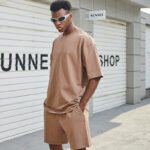 Women's Loungewear Set - Casual Short Sleeve T-shirt and Shorts - Image 5