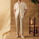Men's Short-Sleeved Cuban Collar Shirt for Summer Style - Image 3