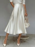 Women's Midi Skirt - Chic Commuter Skirt for Casual and Formal Wear - Image 5