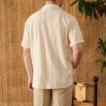 Men's Short-Sleeved Cuban Collar Shirt for Summer Style - Image 5