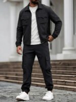 Mens Tactical Cargo Set with Jacket and Pants - Image 5