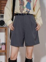 Women's High Waist Straight Cropped Pants - Image 5