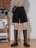 Women's High Waist Straight Cropped Pants - Image 6