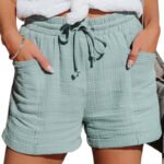 Women's High-Waisted Wide Leg Short Pants