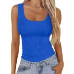 Women's Slim-fit Square-neck Sleeveless Top - Image 2