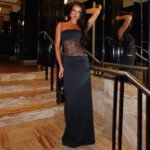 Women's Lace Suspender Long Dress - Image 3