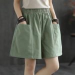 Women's Casual Loose Straight-Leg Cargo Shorts
