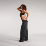 Women's Loose Denim Dungarees with Pockets - Image 9