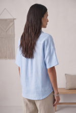 Women's Short-Sleeved Button Blouse - Image 8