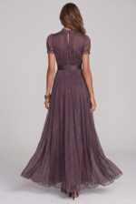 Women's Lace-Spliced High-Neck Maxi Dress - Image 2