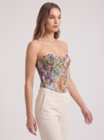 Women's Floral Print Tube Top - Slim Fit Crop Vest - Image 11