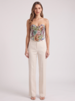 Women's Floral Print Tube Top - Slim Fit Crop Vest