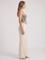 Women's Floral Print Tube Top - Slim Fit Crop Vest - Image 3