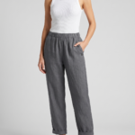 Women's Casual Straight Trousers With Pockets