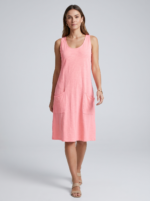 Women's Sleeveless Knitted Vest Dress with Pockets