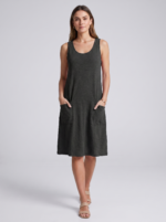 Women's Sleeveless Knitted Vest Dress with Pockets - Image 3