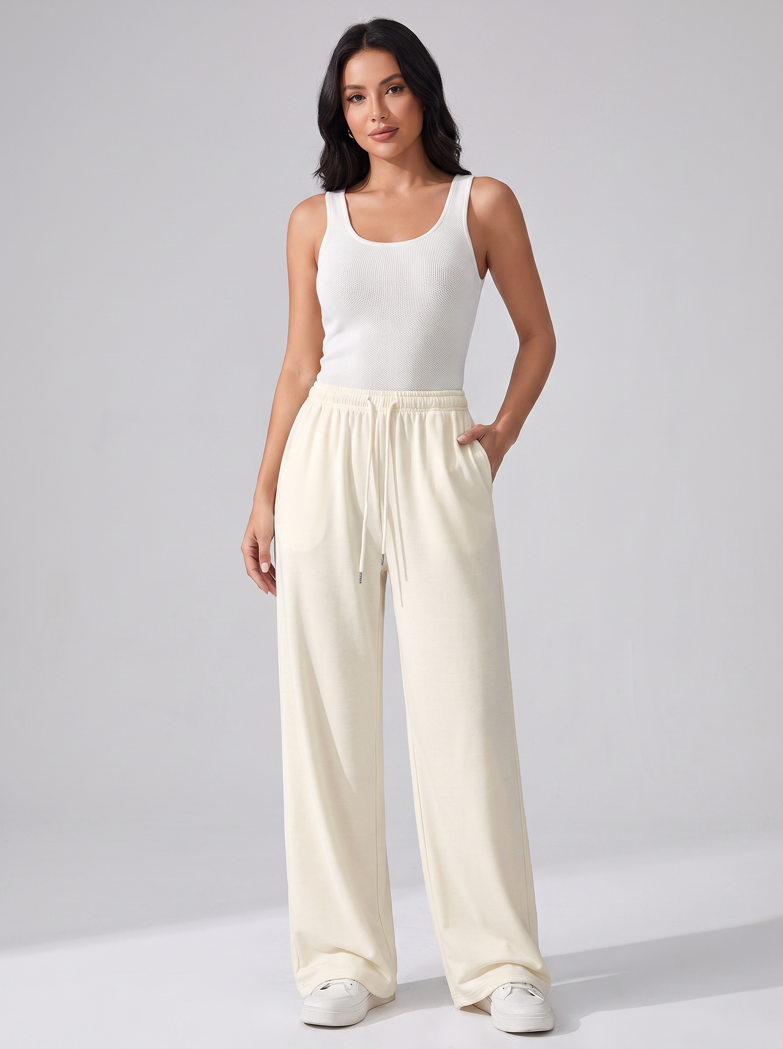 hf_20260715_192255_8241b9f3-a4b3-4989-b5e5-9178e849d868 Women's Straight Leg Joggers for Casual Comfort - Image 1