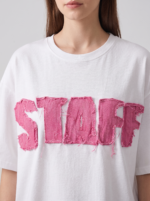 Women's Casual Denim Patch Short Sleeve Shirt - Image 3