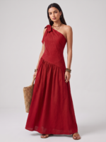 Women's Asymmetrical Maxi Dress for Summer Occasions - Image 3