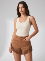 Women's Retro Western-Style Tassel Suede Shorts