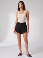 Women's Retro Western-Style Tassel Suede Shorts - Image 6