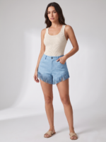 Women's Retro Western-Style Tassel Suede Shorts - Image 4