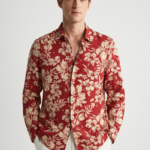 Men's Floral Print Slim Fit Shirt