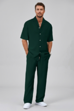 Men's Short Sleeve Shirt and Trousers Set - Image 10