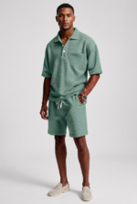 Mens Casual Two Piece Summer Set with Polo Shirt and Shorts - Image 7