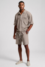 Mens Casual Two Piece Summer Set with Polo Shirt and Shorts - Image 8